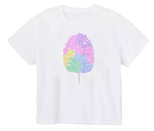 Glitter Cotton Candy Boxy Tee