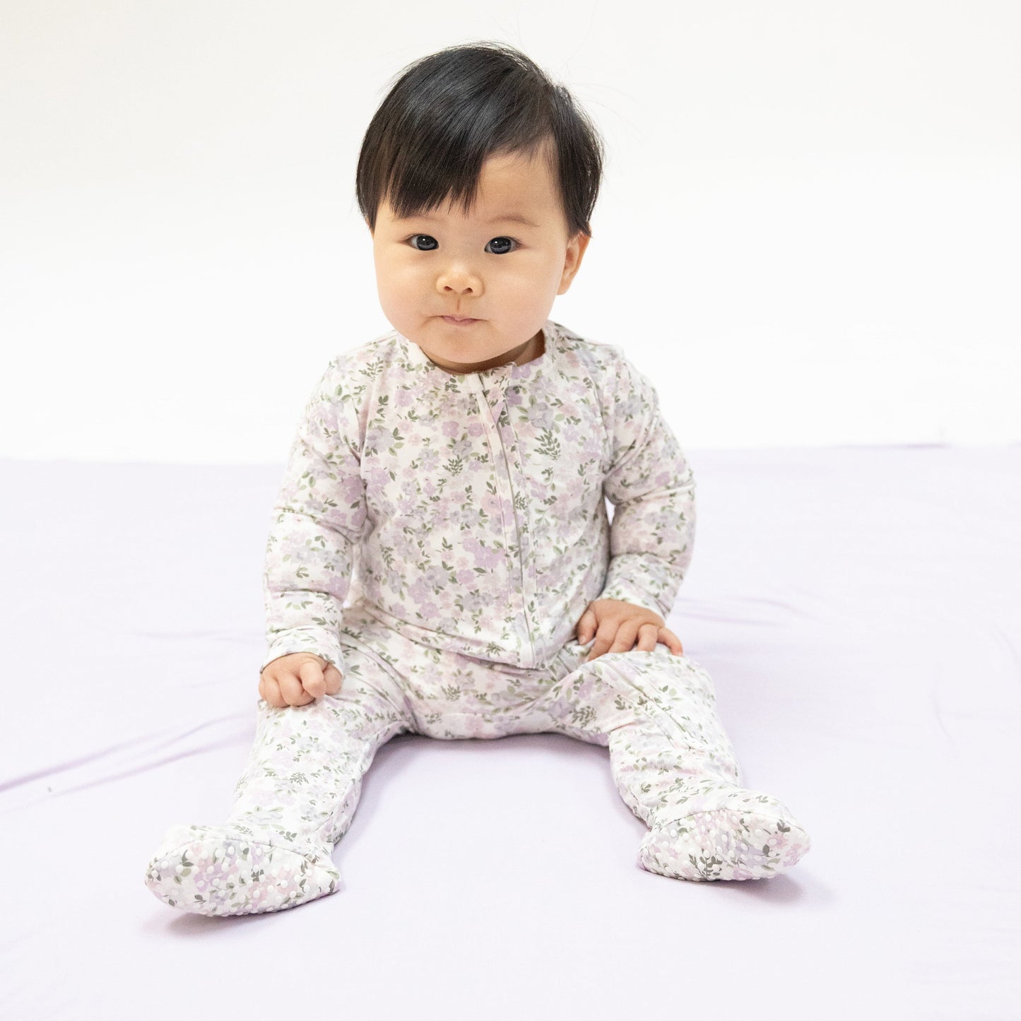 Shannon Floral Zip Footie