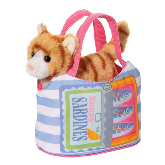 Sardine Sak W/ Orange Striped Cat