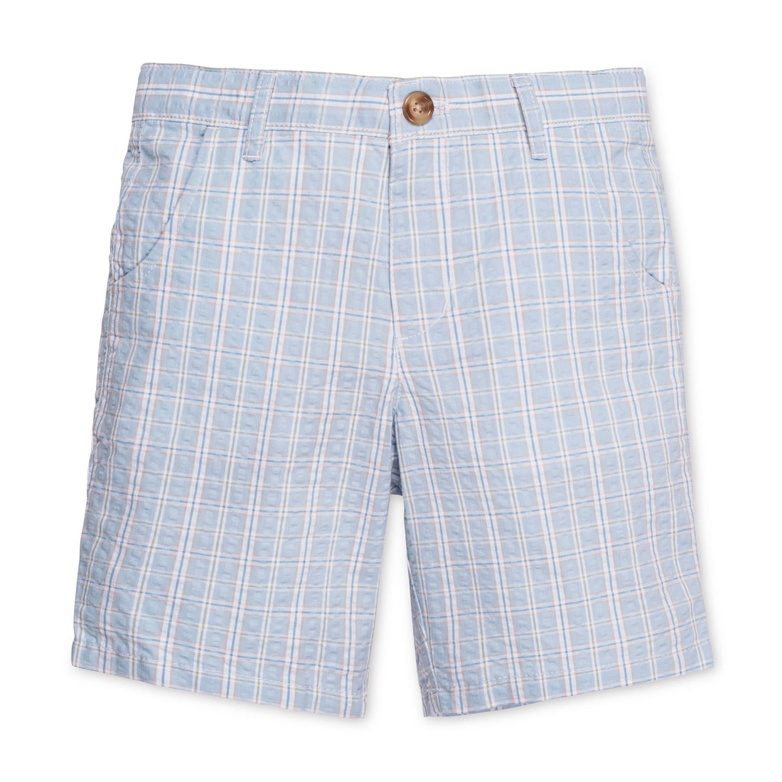 Blue Chateau Check Seersucker Shorts
