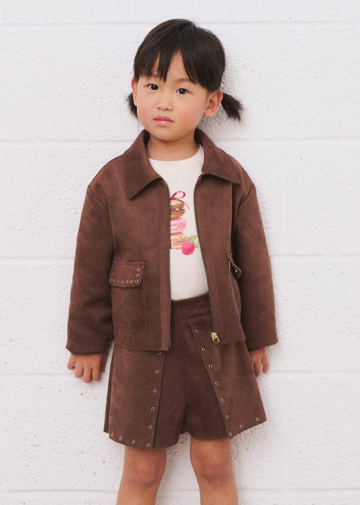Cocoa Faux Suede Shorts