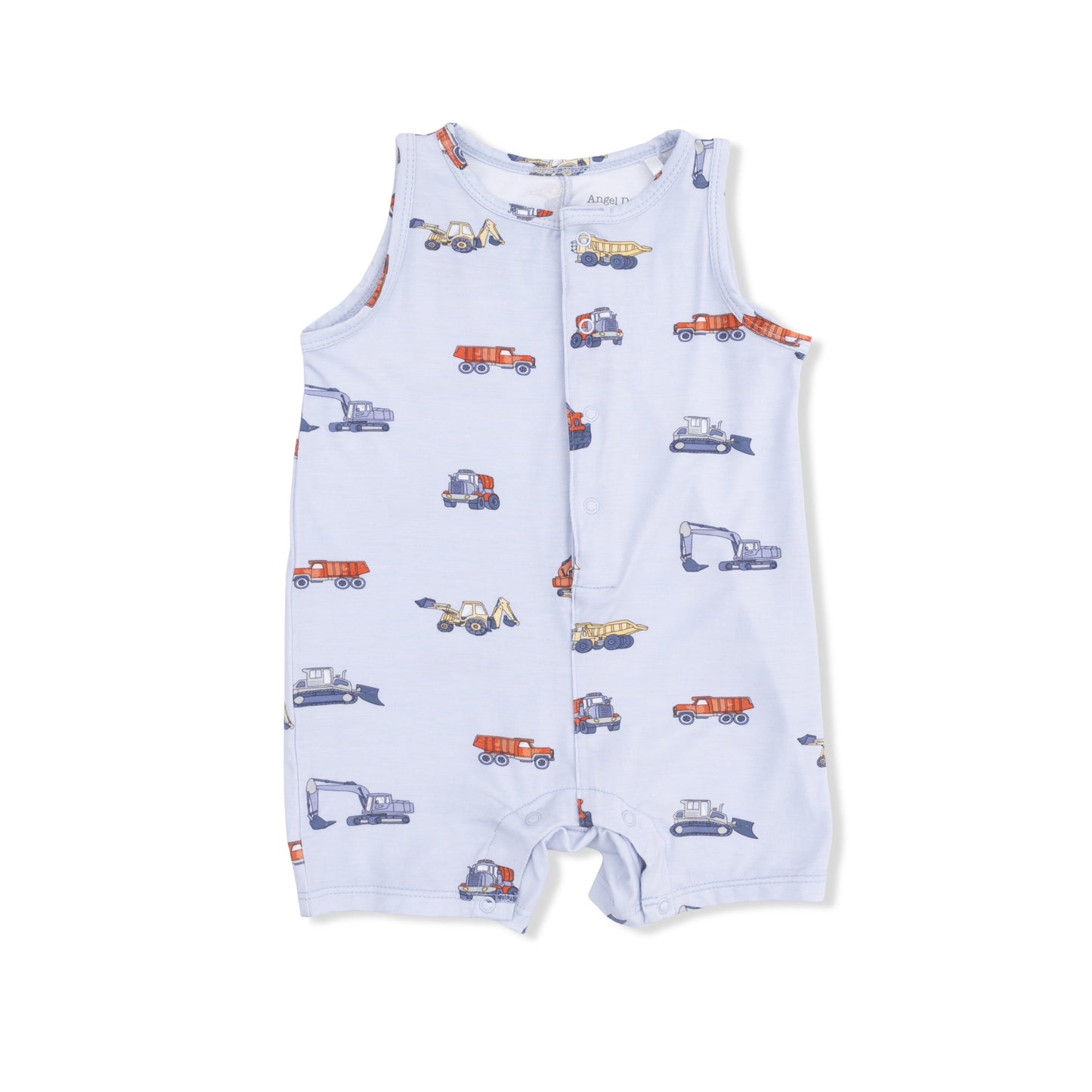 Construction Vehicles Shortie Romper