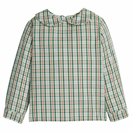 Mistletoe Tartan Peter Pan Shirt