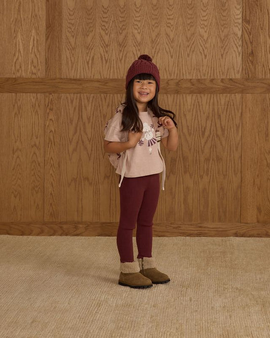 Burgundy Legging