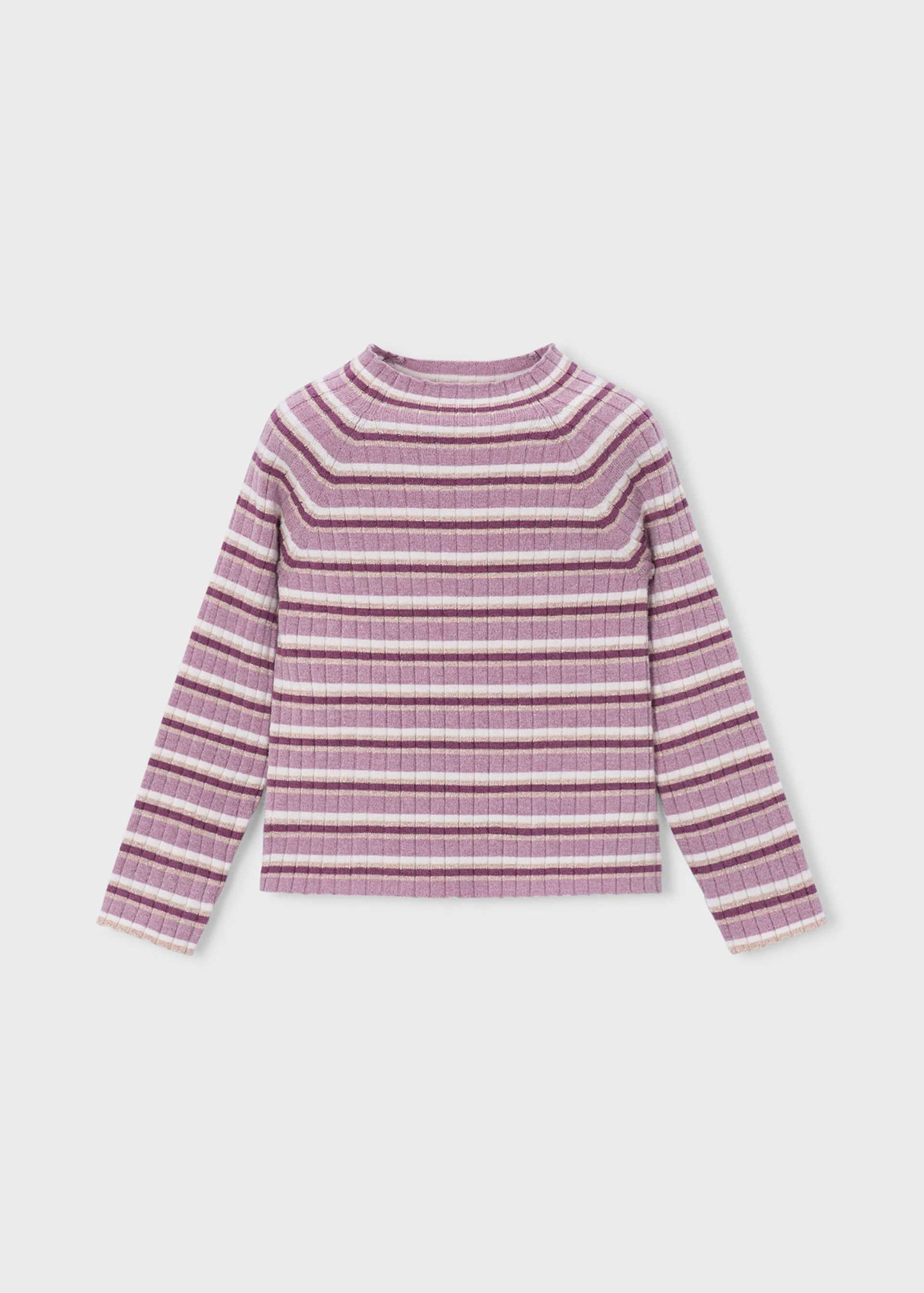 Violet Mix Stripe Knit Sweater