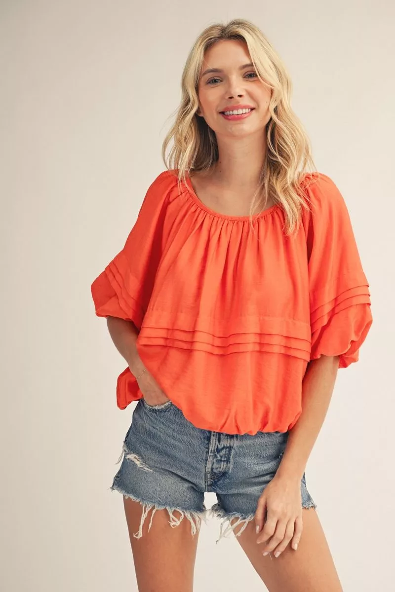 Orage Puff Sleeve Blouse