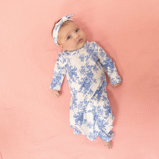 Dream Cottage Floral Gown & Headband