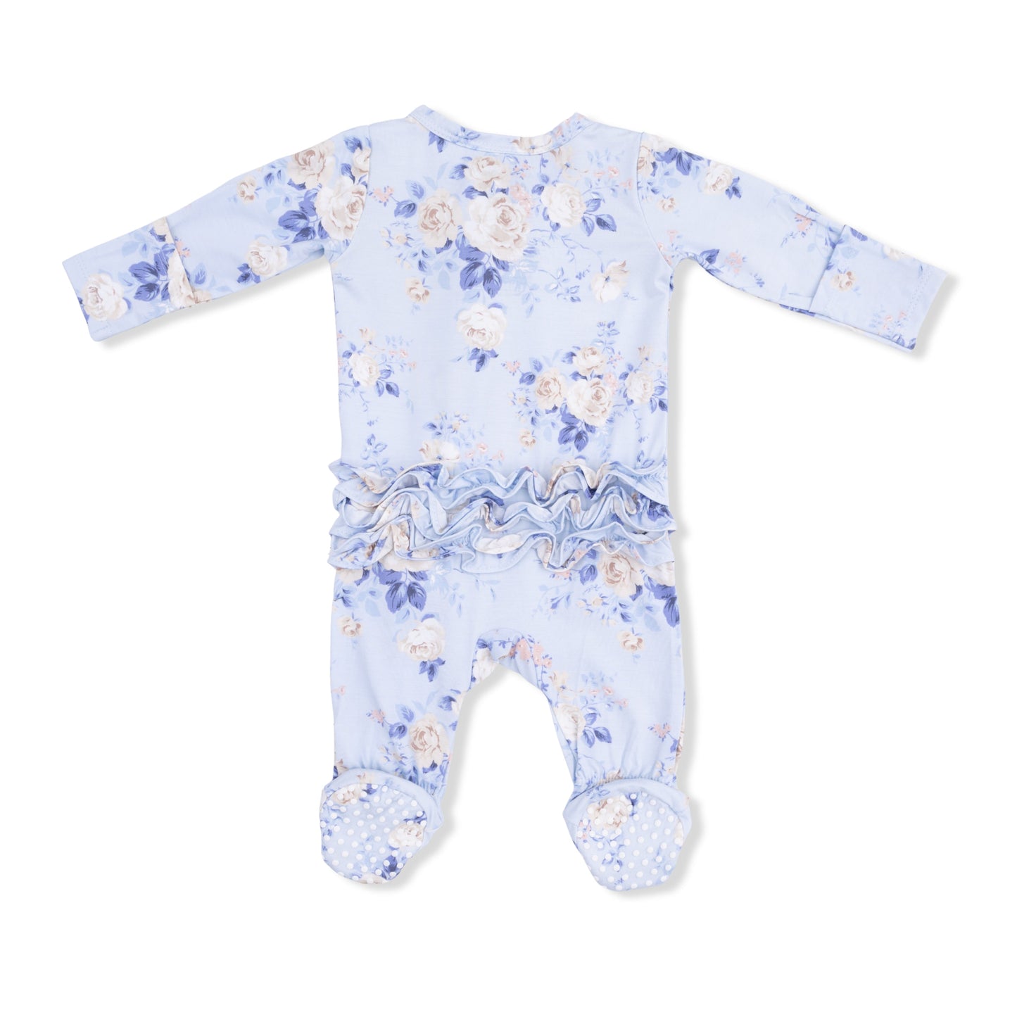 Ashley Rose Floral Zip Footie