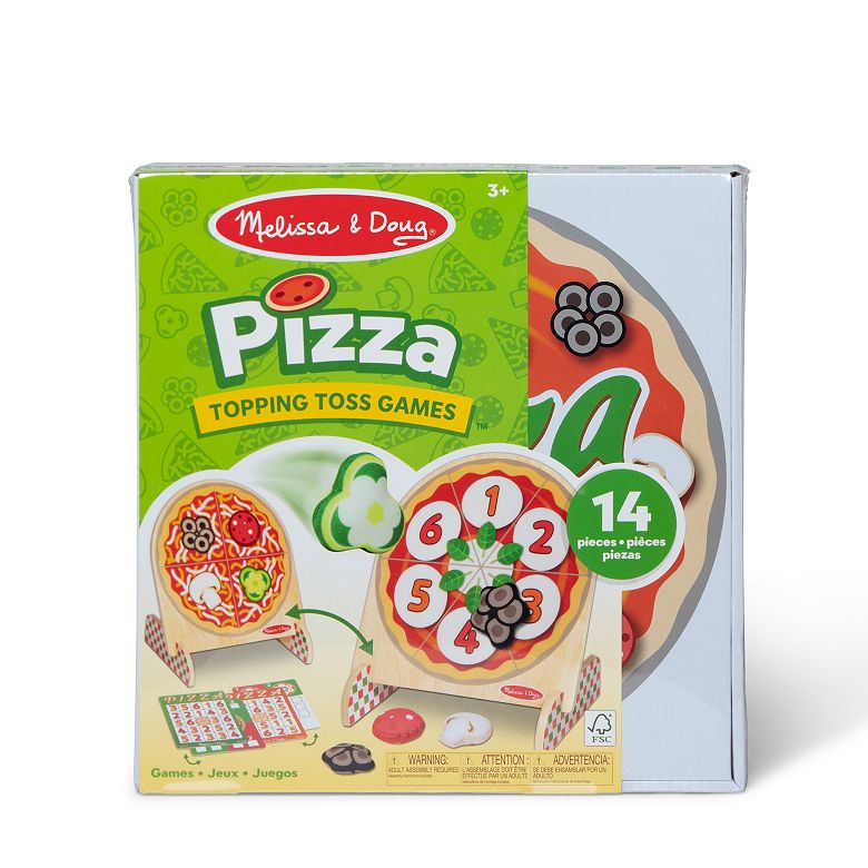 Double-Sided Pizza Topping Toss Game