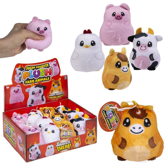 Sugar Squeeze Plush Farm Animals