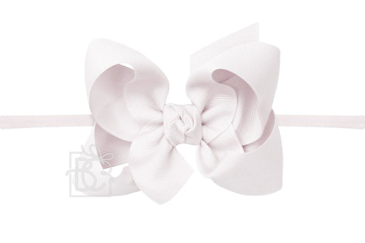 Powder Pink 4.5" Headband Bow