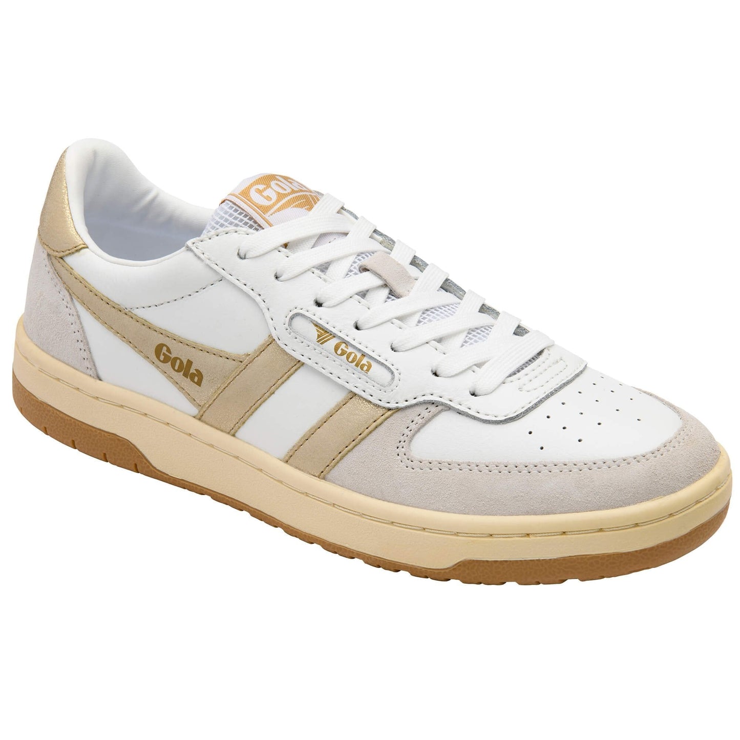Hawk Sneakers - White/Gold