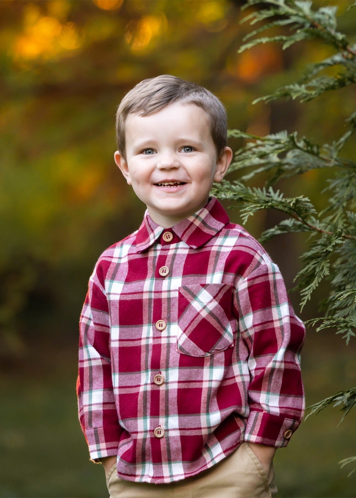 Joseph Plaid Flannel Button Up Shirt