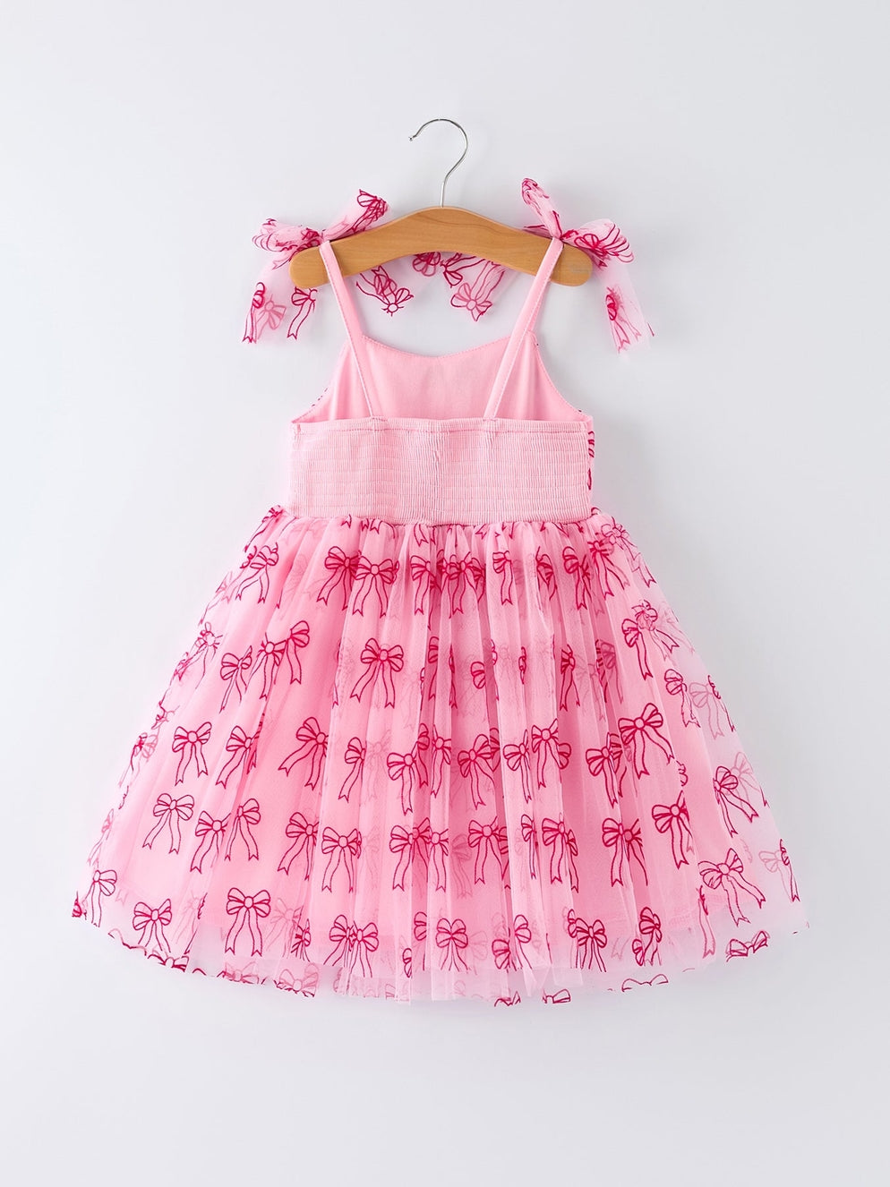 Pink Tulle Bow Dress