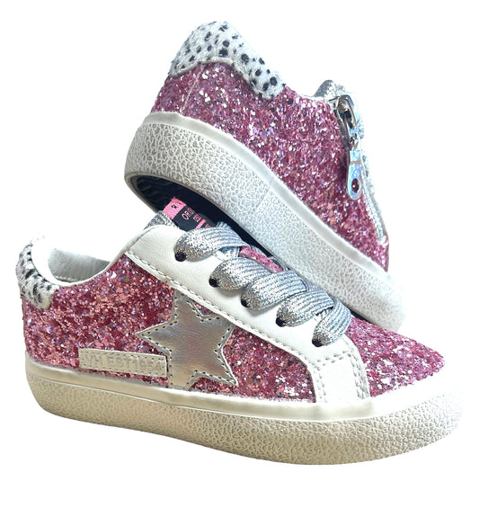 River Pink Glitter Low Top