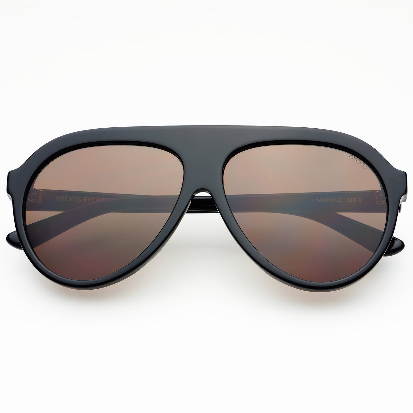 Black Maxwell Aviator Sunglasses