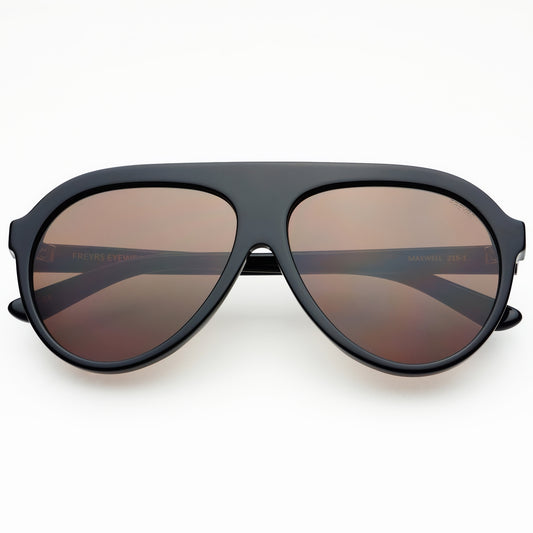 Black Maxwell Aviator Sunglasses