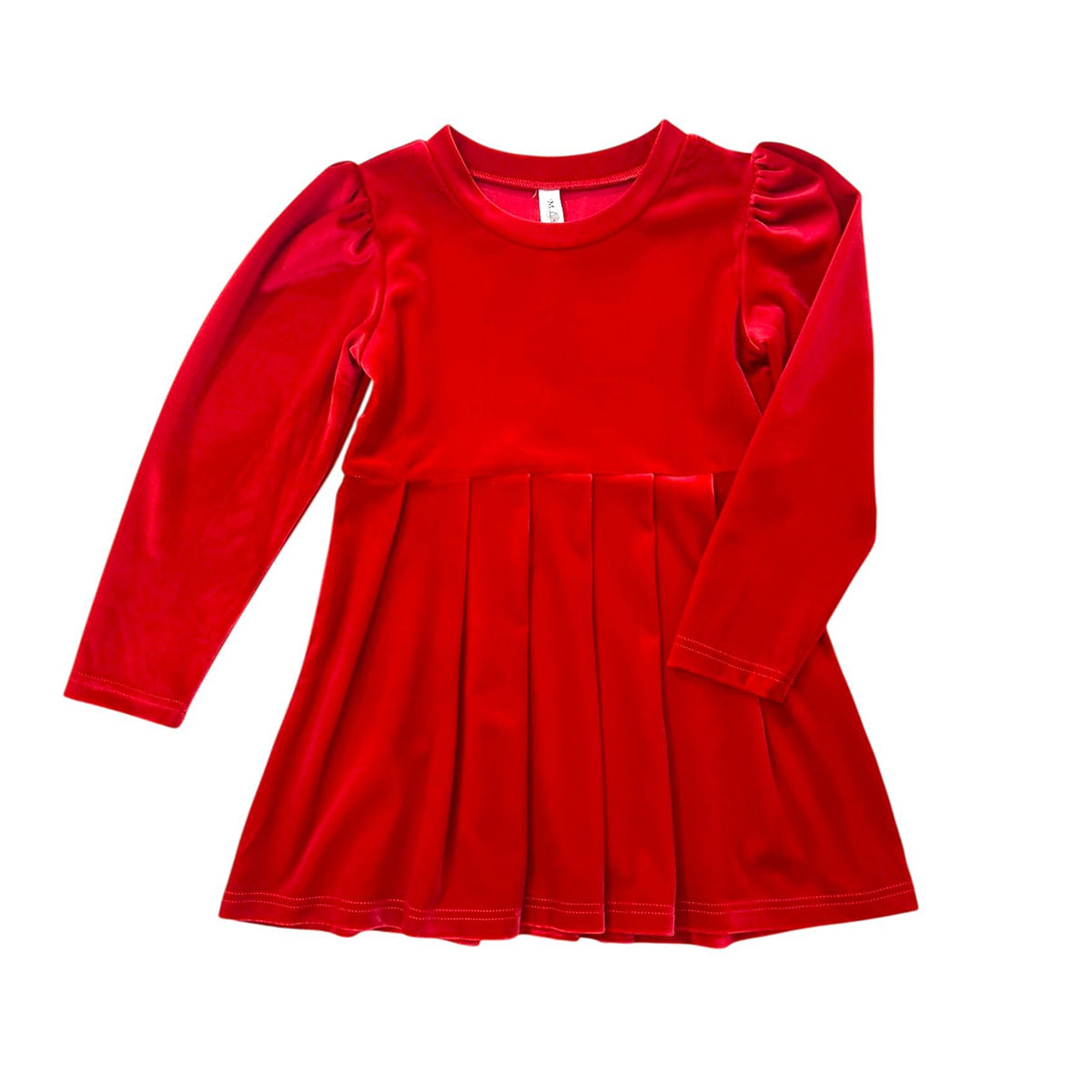 Red Velvet Bow-Back Dress