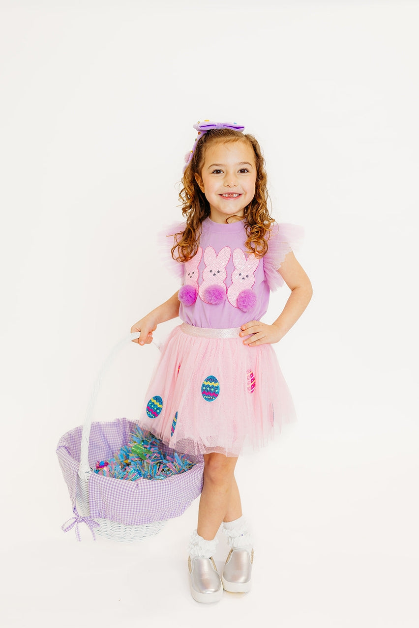 Easter Bunny Pom Pom Top
