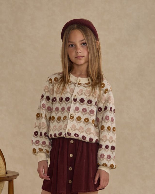 Floral Jacquard Cardigan