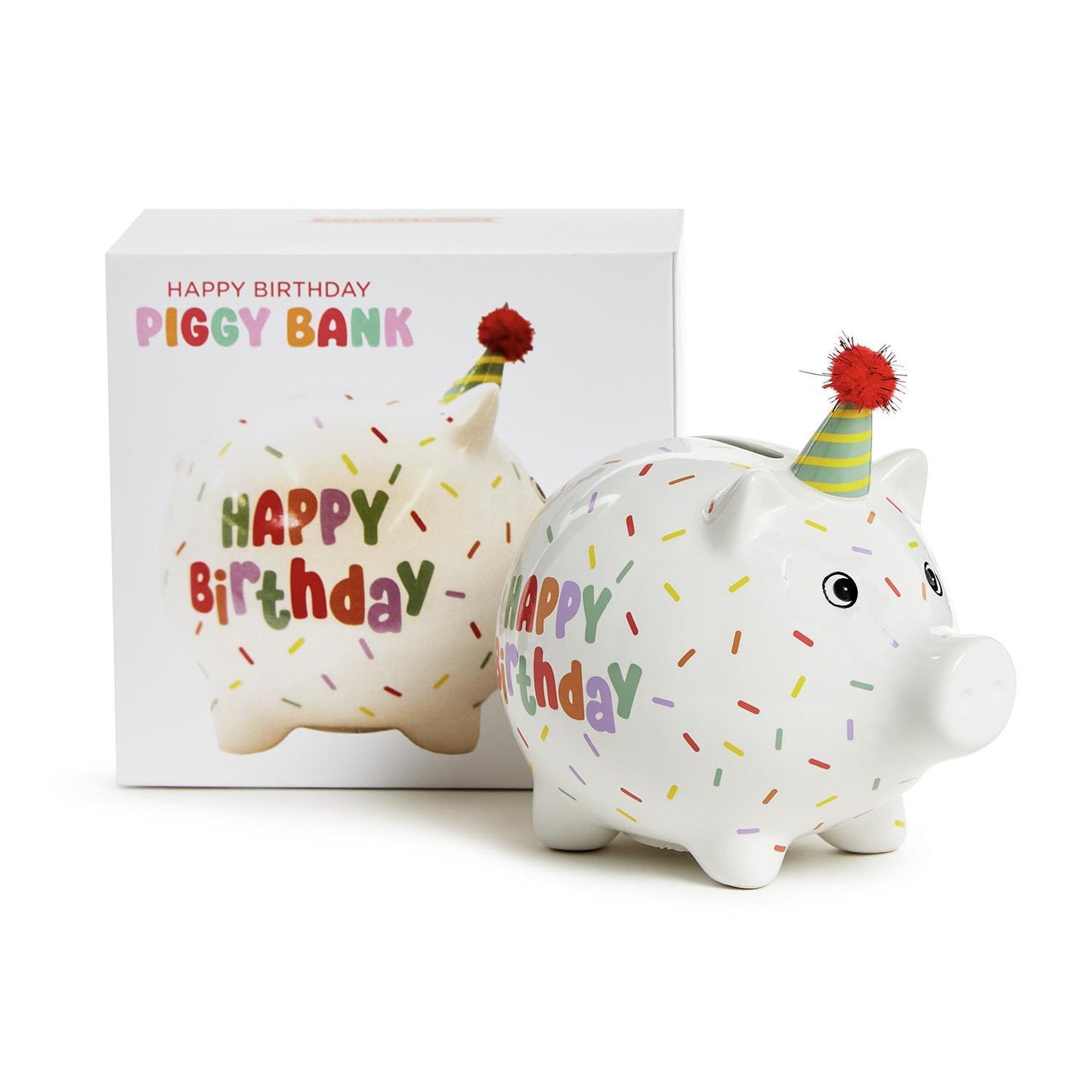 Happy Birthday Confetti Piggy Bank