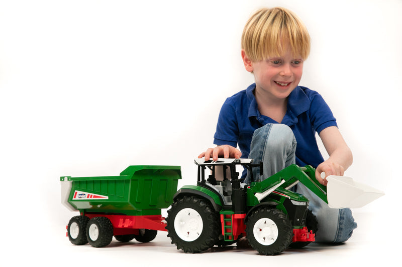 Roadmax Tractor W Front Loader & Tipping Trailer