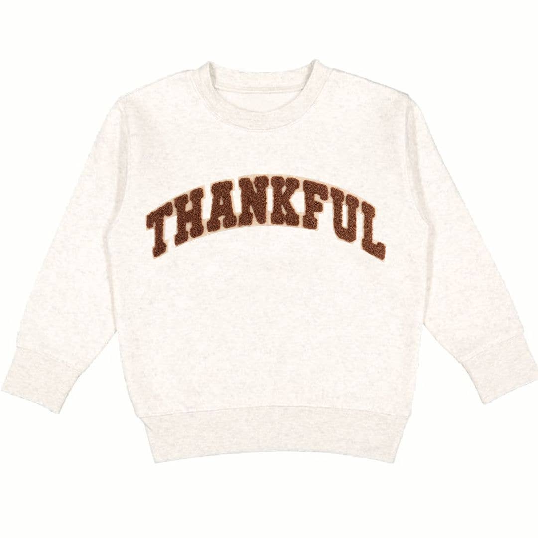 Thankful Varsity Patch Sweatshirt