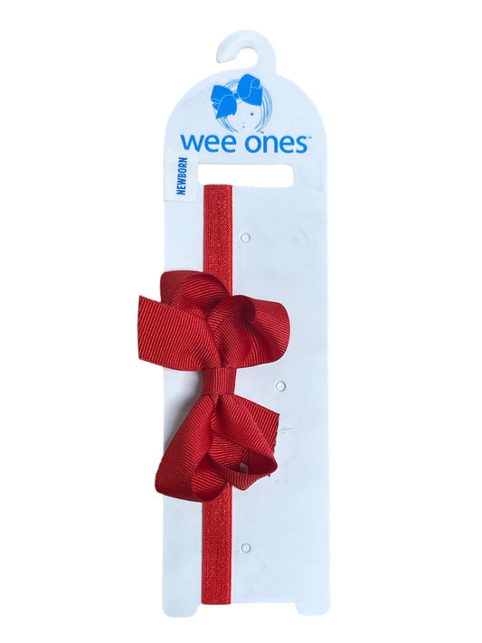 RED Mini Elastic Bow