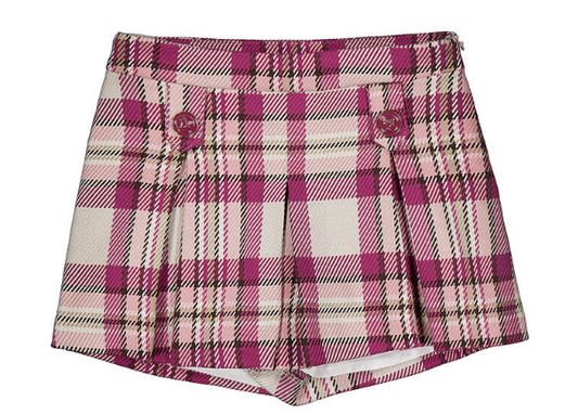 Berry Plaid Shorts