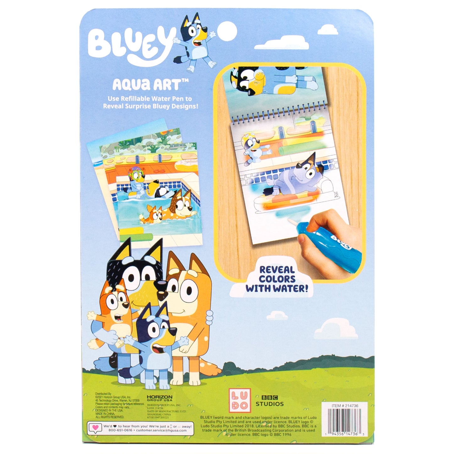 Bluey Aqua Art