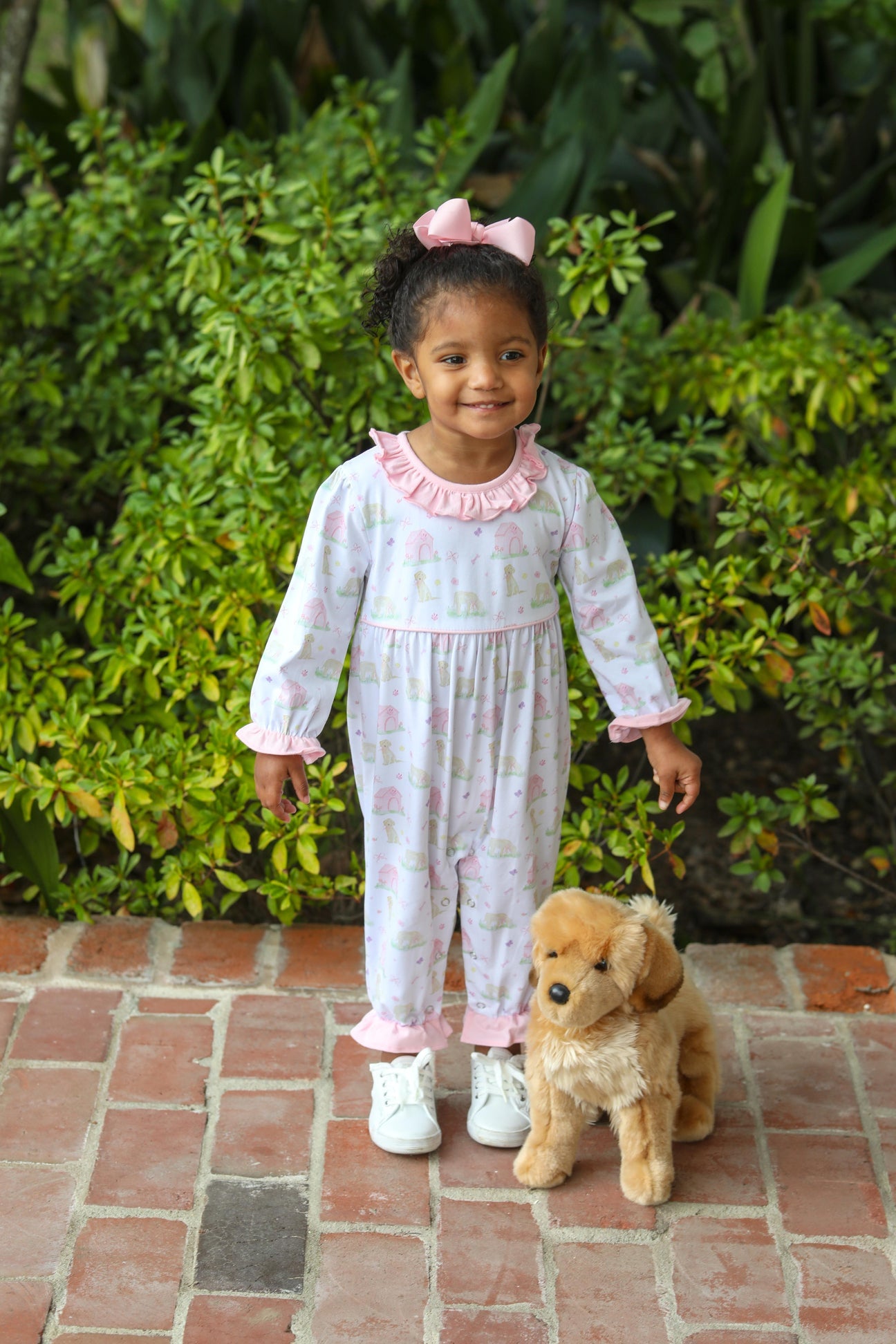Puppy Pals Ruffle Romper