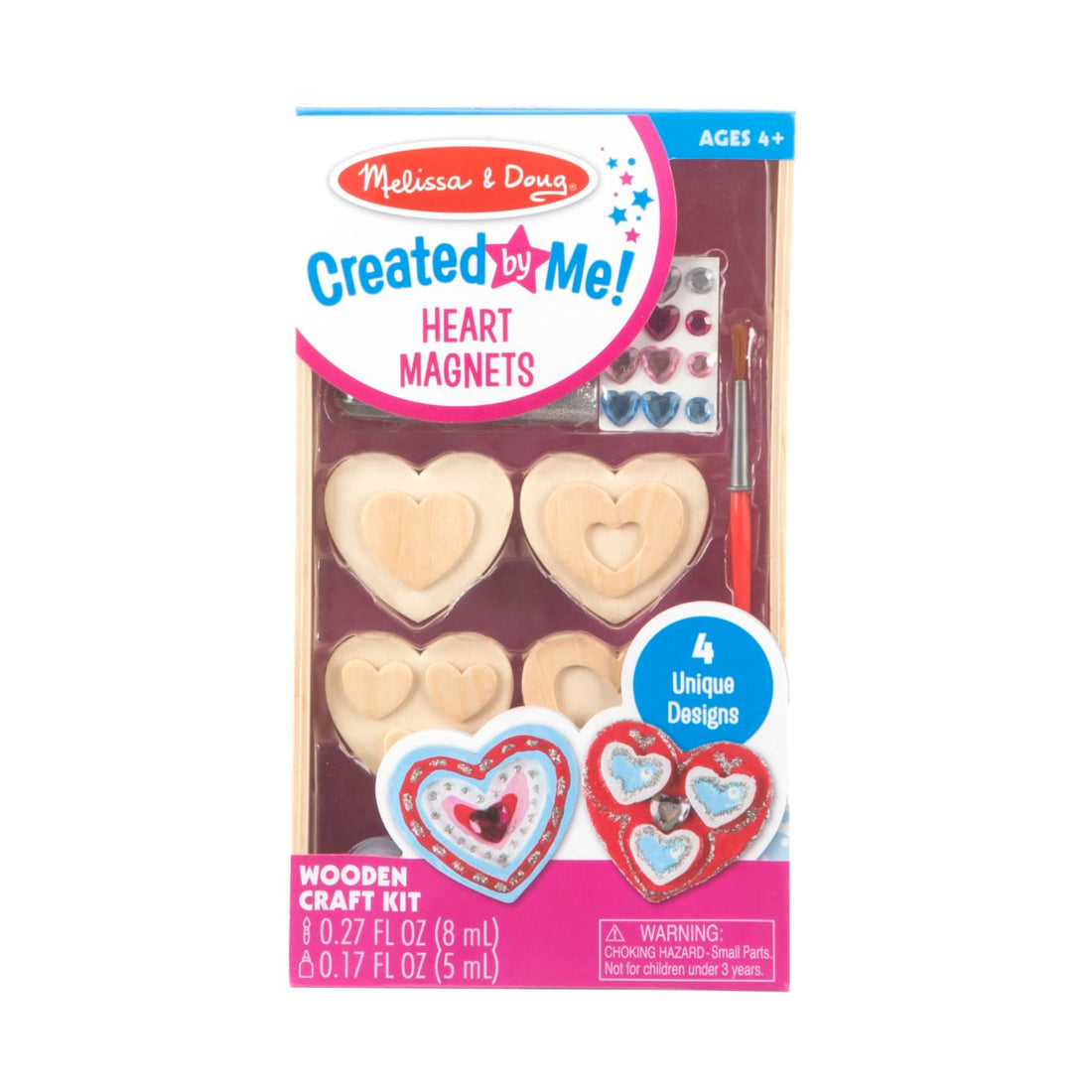 Created By Me! Wooden Heart Magnets