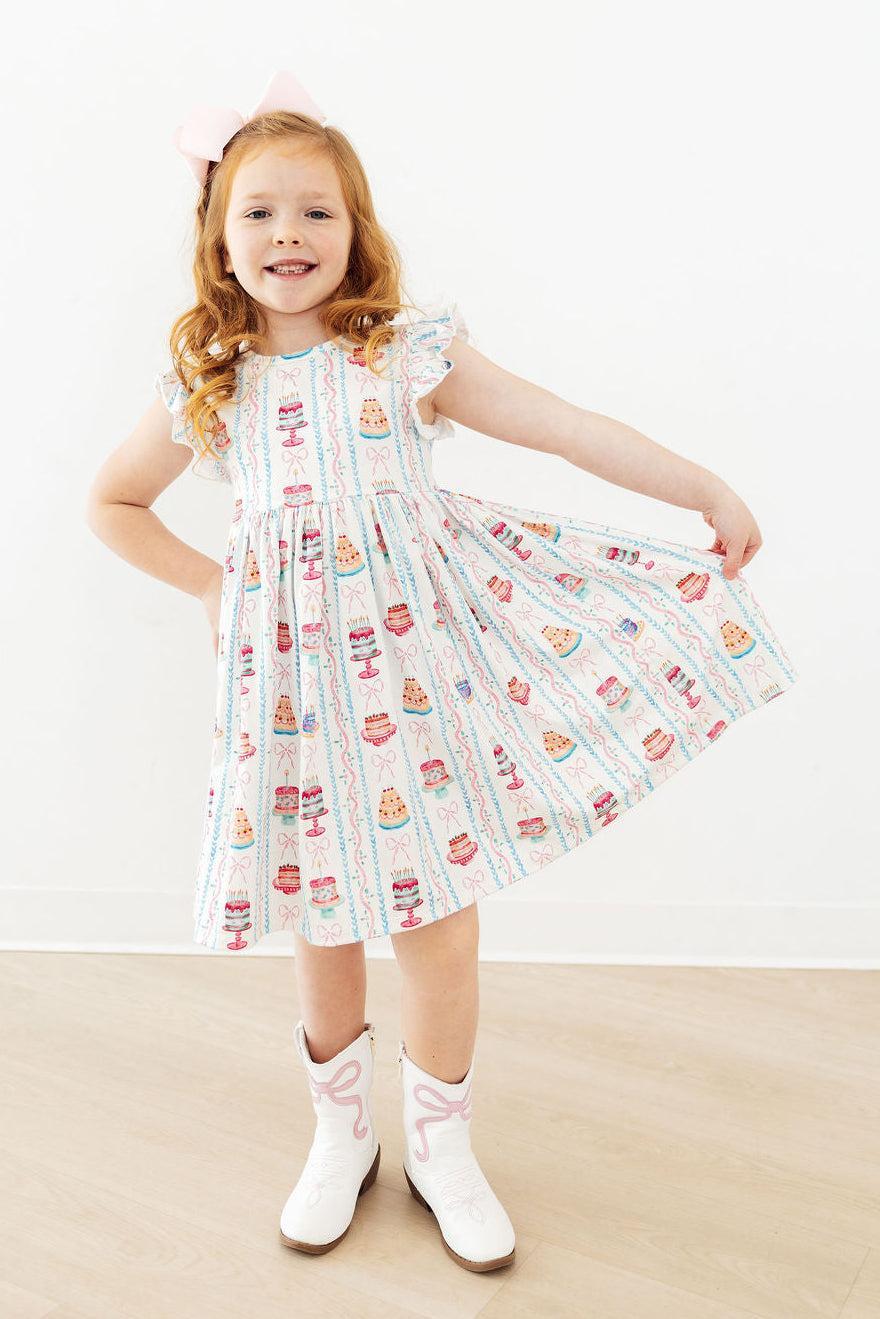 Birthday Cakes Flutter Twirl Dress