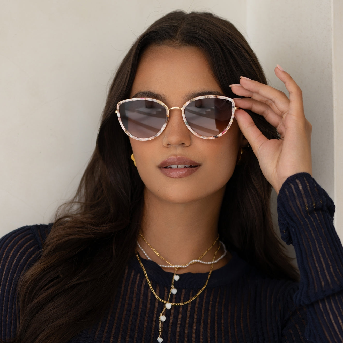 Rose Tortoise Luna Cat Eye Sunglasses