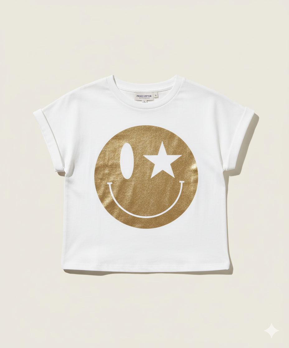 Bronze Happy Face Tee