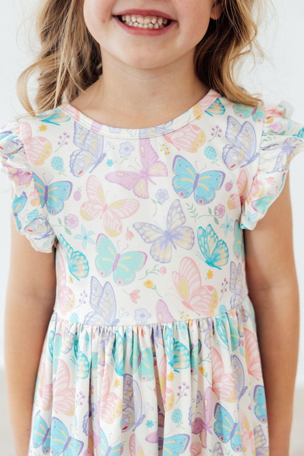 Fluttering Butterflies Twirl Dress