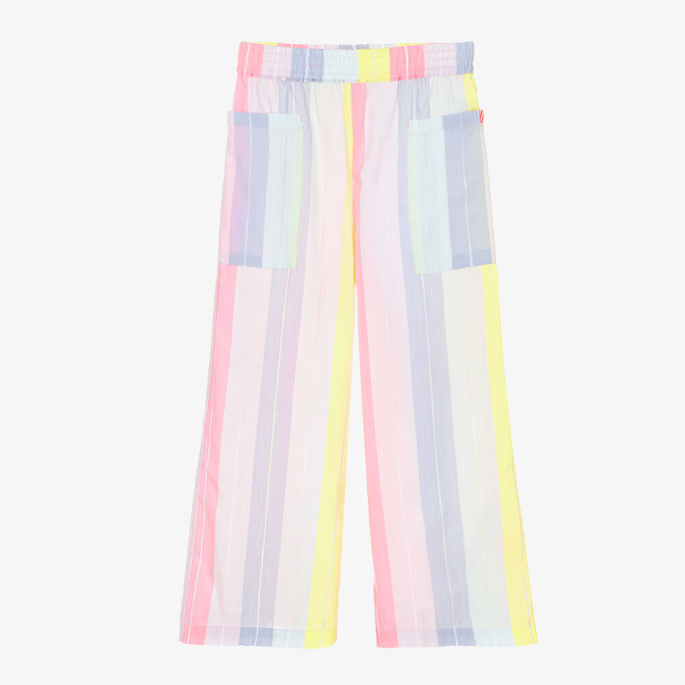 Neon Striped Wide Leg Pant