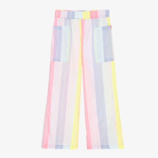 Neon Striped Wide Leg Pant