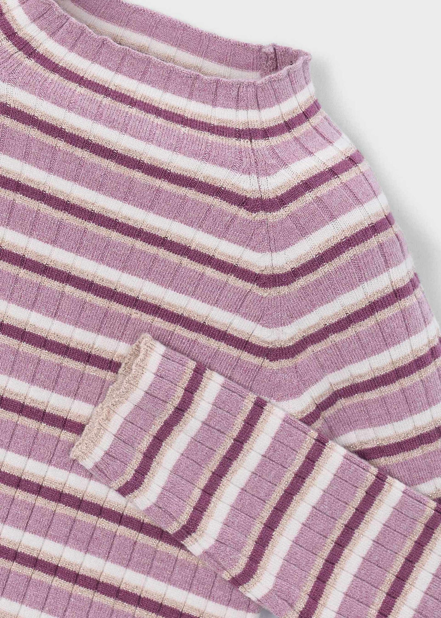Violet Mix Stripe Knit Sweater