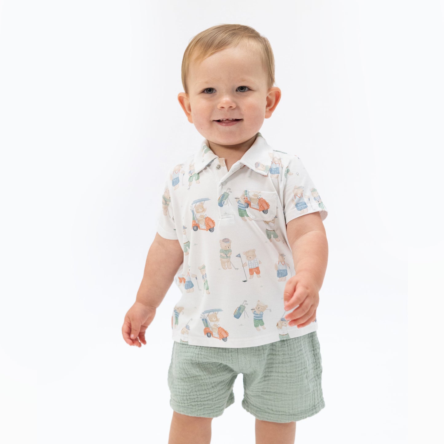 Golfing Teddy Bears Short Set