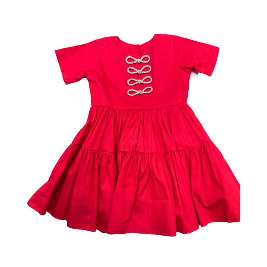 Loop Bow Peplum Dress
