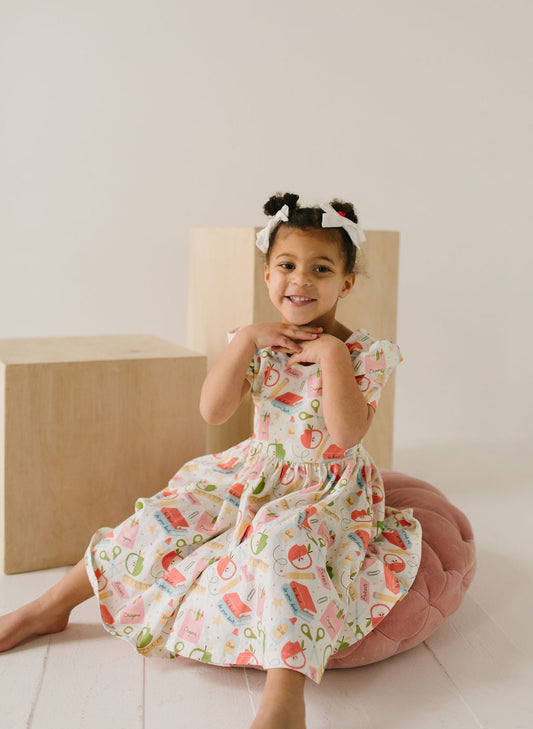 School Vibes Puff Dress