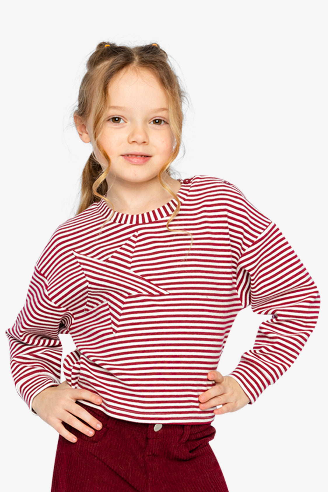 Red Stripe Soft Jersey Top