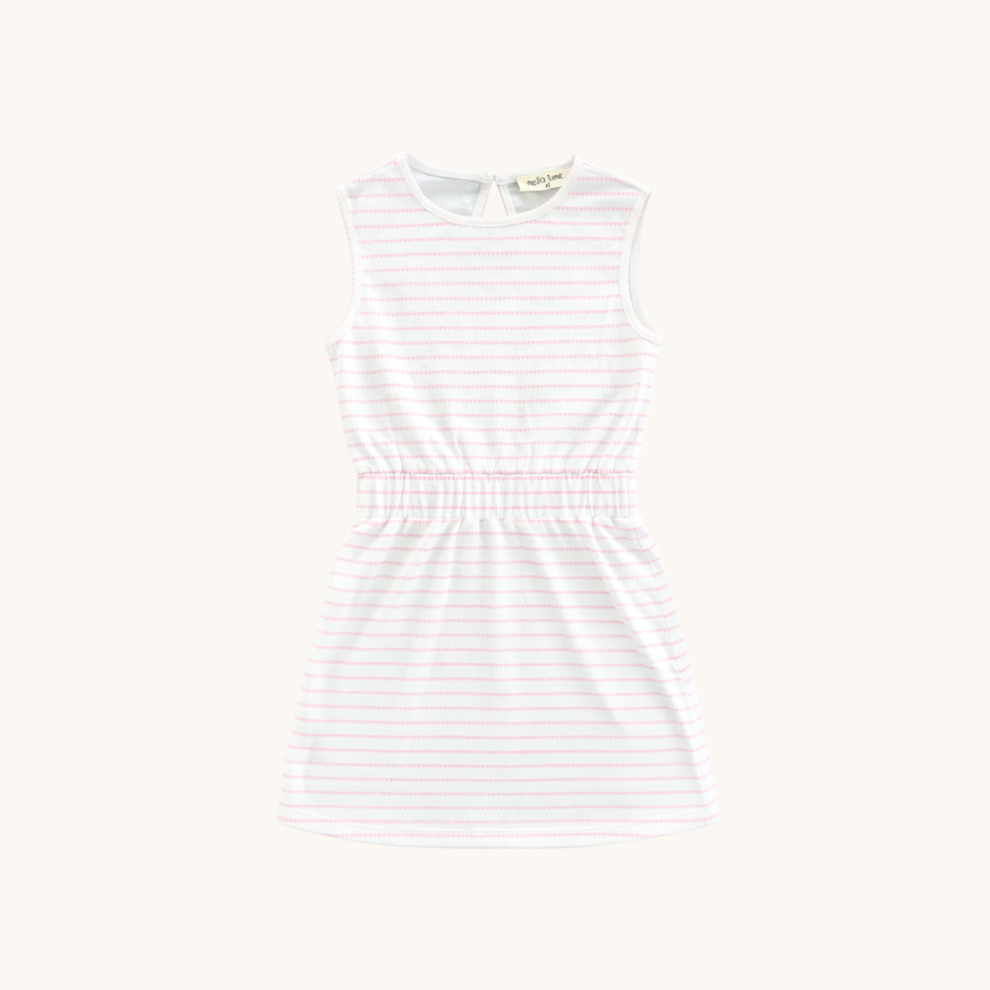 Pink Heart Stripe Tennis Dress