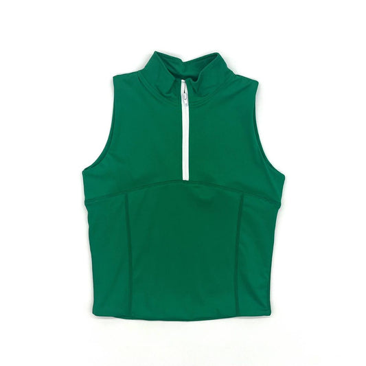 Green Athletic Quarter Zip Top