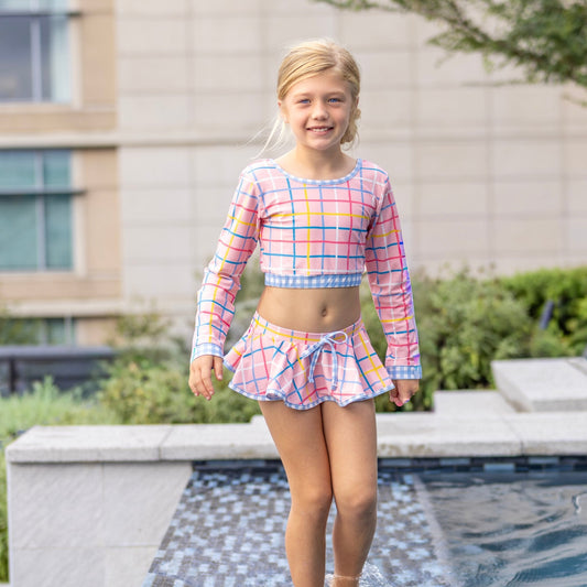 Dreamscape Plaid Skirt Bikini