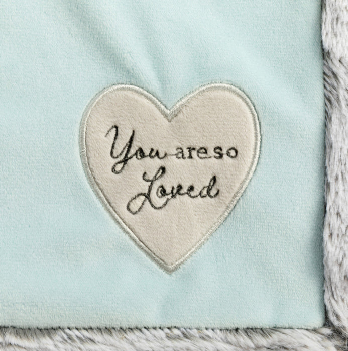 You Are So Loved Blue Blanket