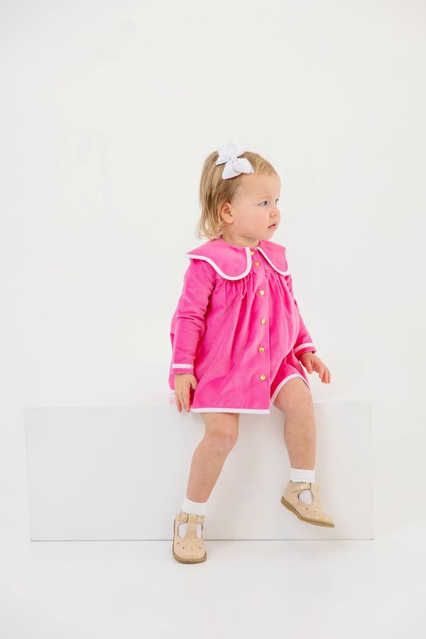 Winter Park Pink Velveteen Tabitha's Teacher's Pet Dress