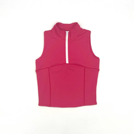 Hot Pink Athletic Quarter Zip Top