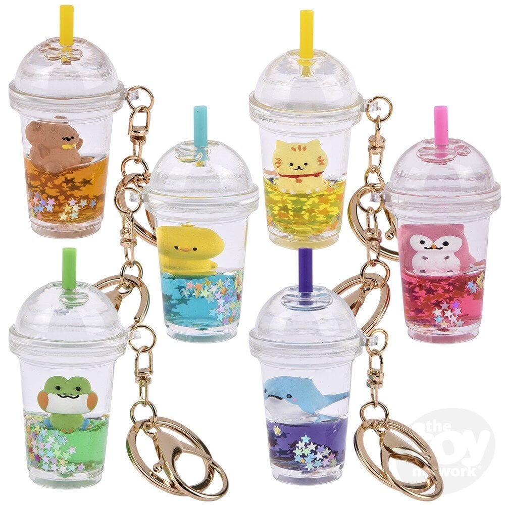 Kawaii Animal Smoothie Keychain